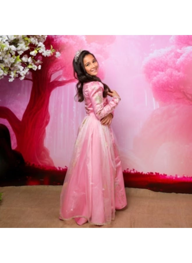 AURORA Costume Golden Princess Aurora Prestige Dress Up M 7-8 - Image 2